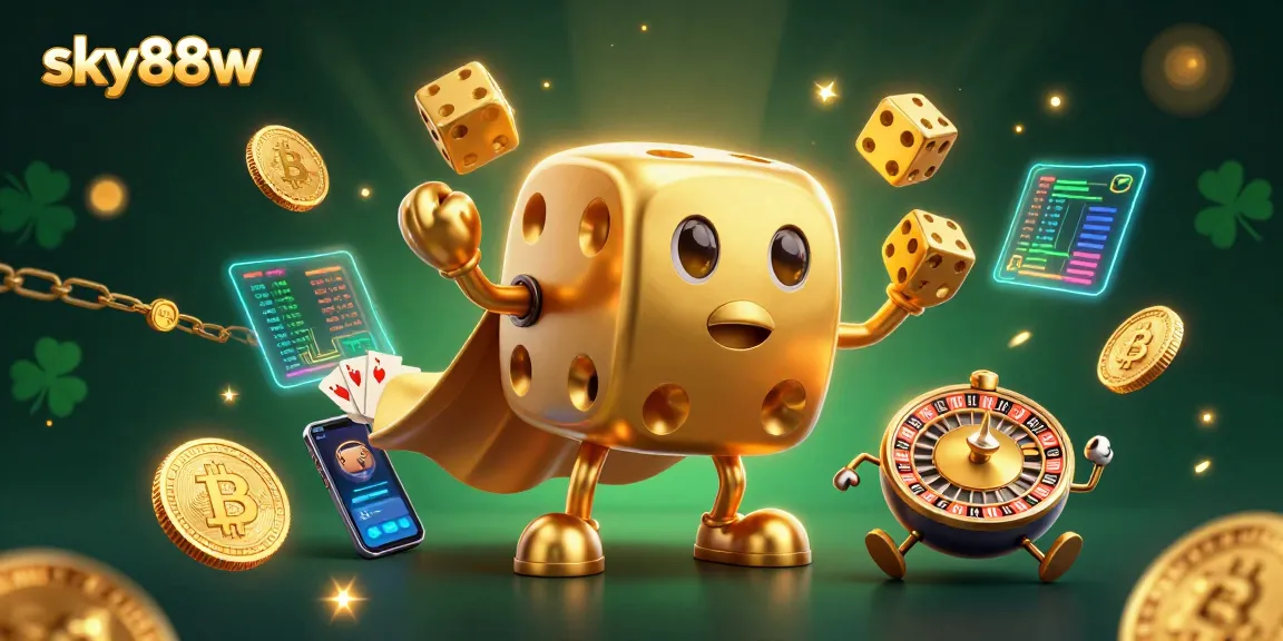 Experience thrilling gameplay with sky88w's immersive casino action featuring dynamic 3D characters and crypto elements.