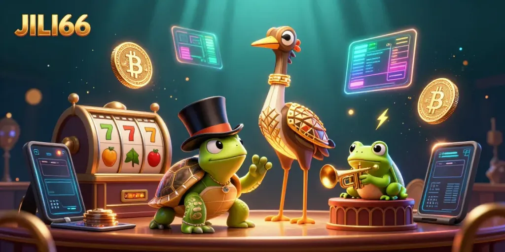 Experience thrilling slots and casino games at JILI66 with vibrant characters and exciting visuals.
