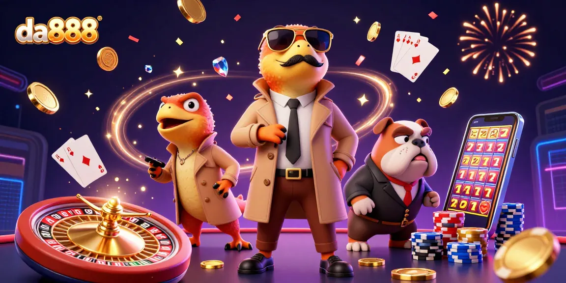 da888 raptors amusingly disguise themselves to enter a VIP casino, surrounded by casino elements